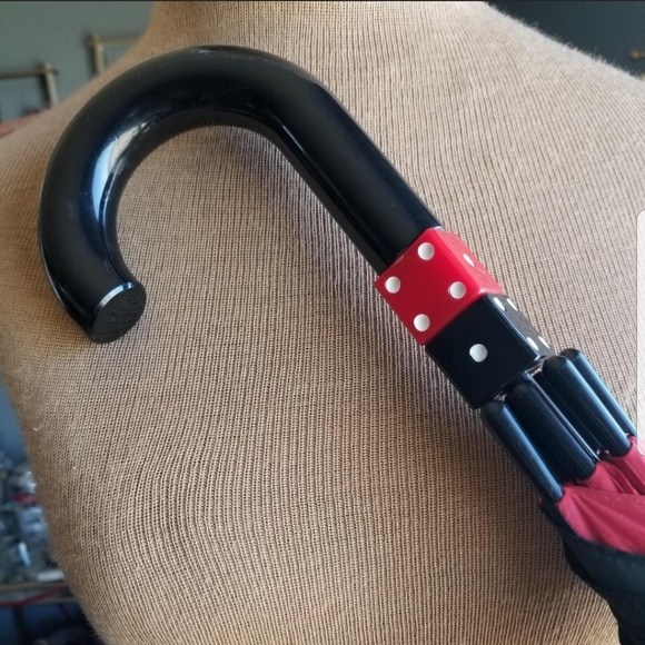 1980's Aramis Promo Gift Umbrella in Red & Black with spinning dice. - Picture 2 of 5